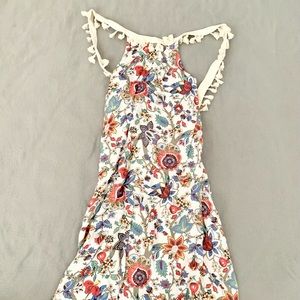 Low back floral dress